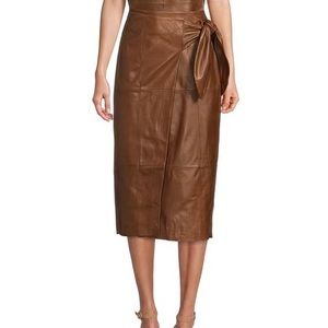 Antonio Melani Leather Skirt